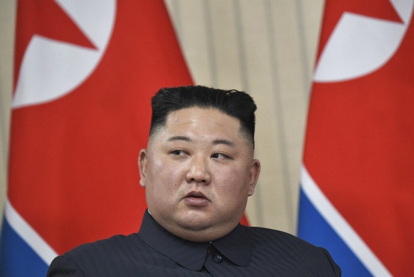 Pemimpin Korea Utara (Korut) Kim Jong-un.