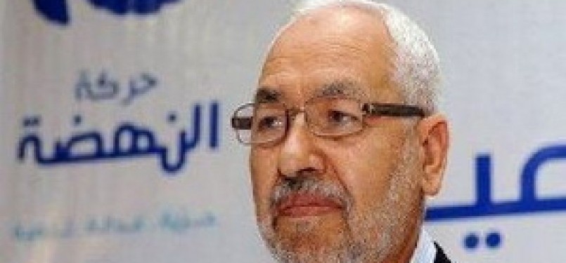 Pemimpin partai Islam Tunisia Ennahda, Rashed Ghannouchi
