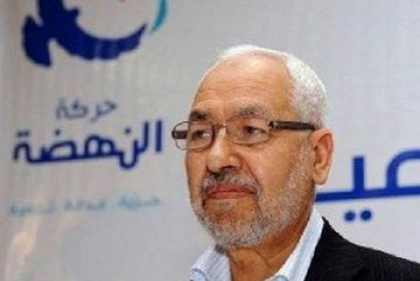 Pemimpin partai Islam Tunisia al-Nahda, Rashed Ghannouchi