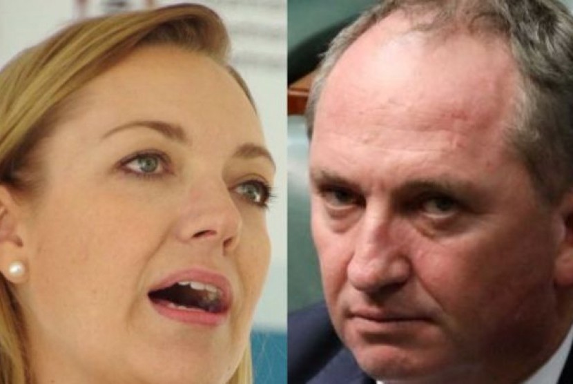 Pemimpin Partai Nasional WA, Mia Davies (kiri) telah menarik dukungannya dari pemimpin federal Barnaby Joyce.