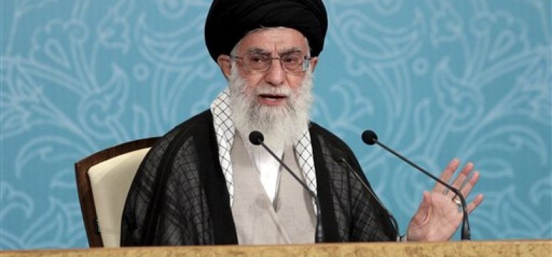 Pemimpin Spiritual Republik Islam Iran, Ayatullah Sayyed Ali Khamenei.