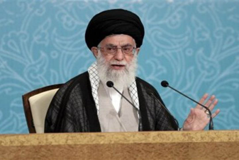 Pemimpin Spiritual Republik Islam Iran, Ayatullah Sayyed Ali Khamenei.