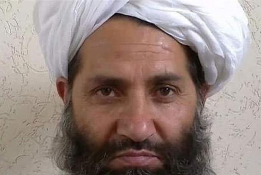 Pemimpin Taliban Mullah Haibatullah Akhunzada.