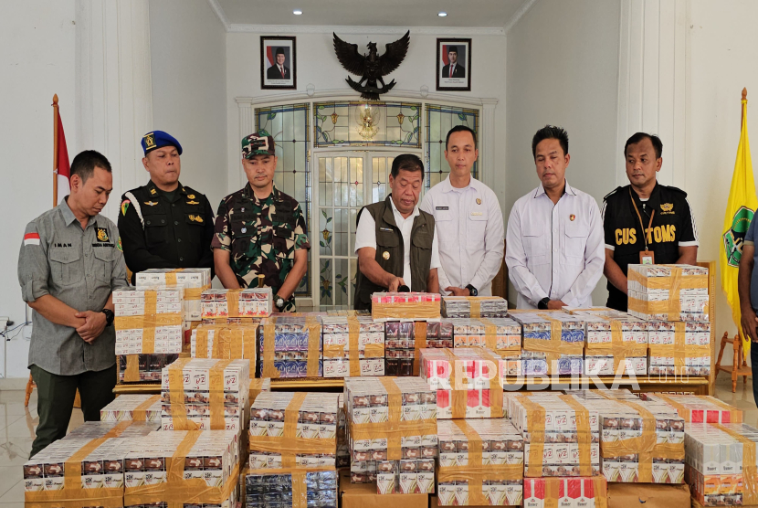 Pemkab Majalengka bersama Satgas BKCHT mengamankan puluhan ribu bungkus rokok tanpa cukai atau rokok ilegal. 