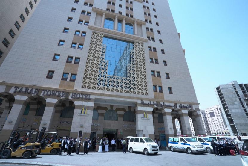 Arab Saudi Buka Pendaftaran Akomodasi Haji di Madinah. Foto: Pemondokan jamaah di Madinah setara hotel bintang tiga