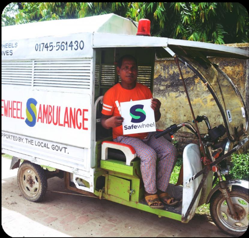 Pemuda di Bangladesh membuat ambulans murah Safewheels yang bisa diakses warga miskin.