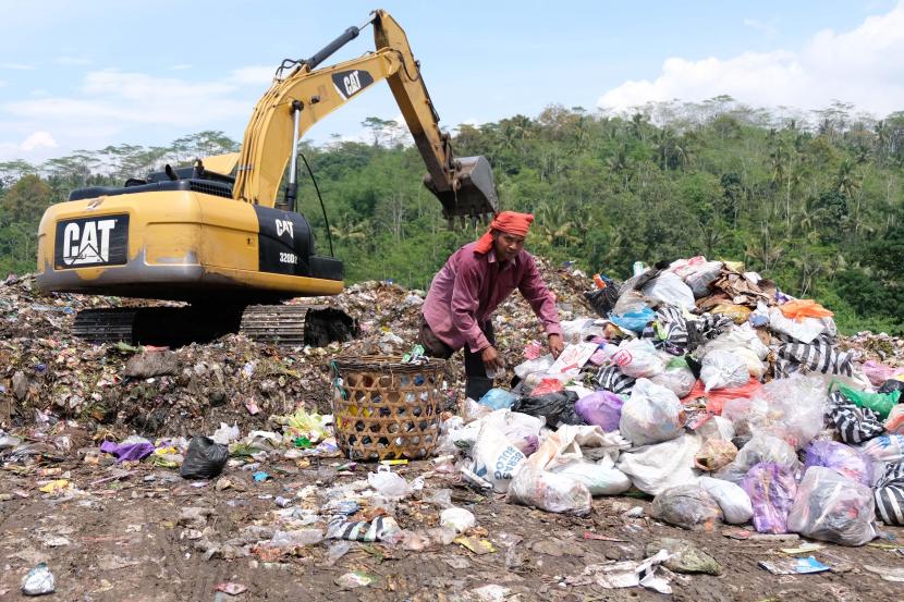 (ILUSTRASI) Sampah di Tempat Pembuangan Akhir (PTA) Sanggrahan, Kabupaten Temanggung, Jawa Tengah.