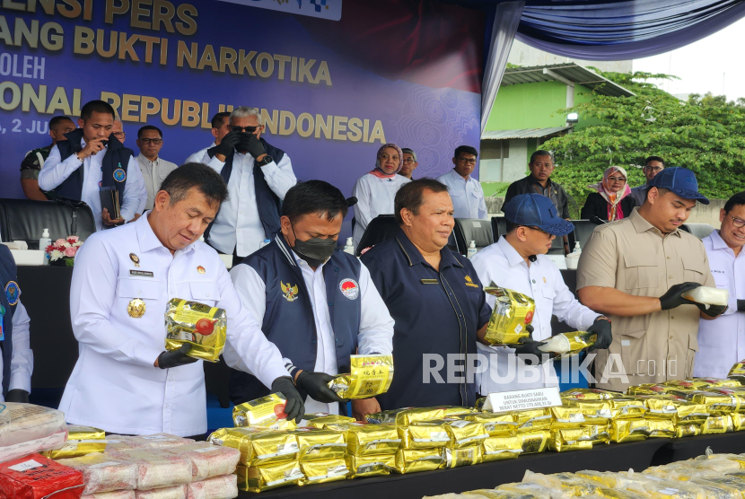 Pemusnahan 592,9 Kg Narkotika di Kampung Boncos, Simbol Komitmen Bea Cukai-BNN Perangi Narkoba