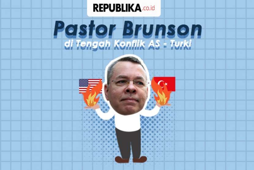 Penahanan Pastor Brunson memanaskan hubungan AS-Turki.