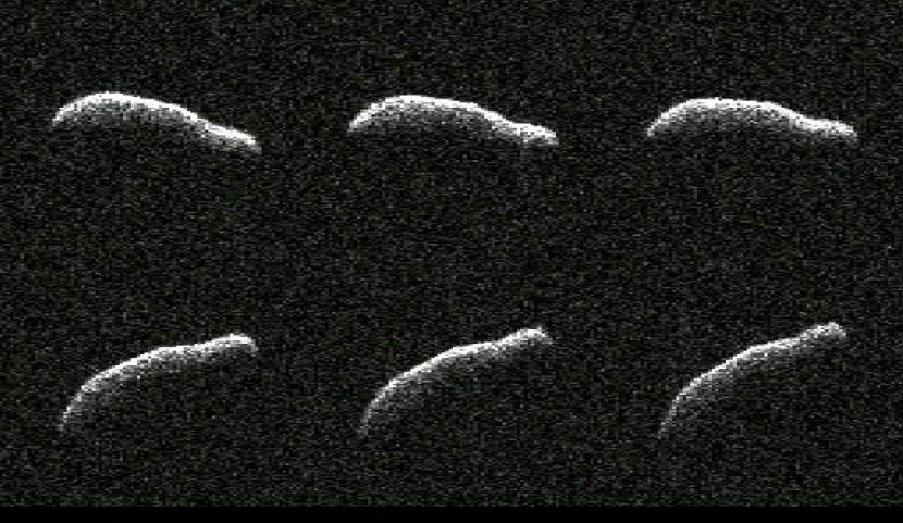 Penampakan asteroid yang sangat panjang