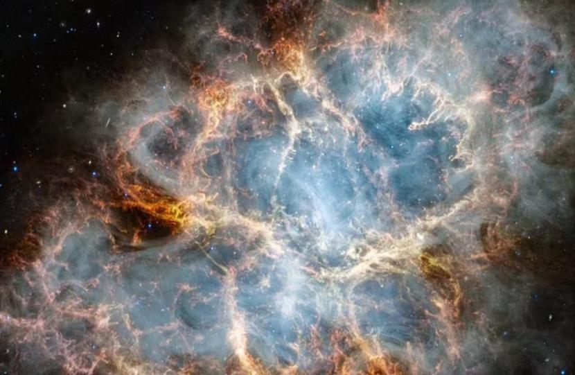 Penampakan Crab Nebula yang ditangkap Teleskop Webb