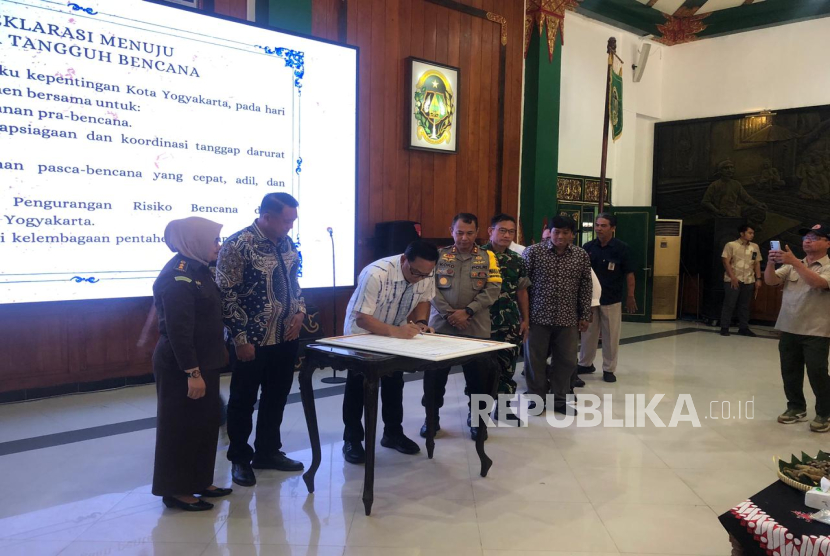 Deklarasi 'Menuju Jogja Tangguh', Komitmen Pentaheliks Jadi Pedoman Kebijakan Penanggulangan Bencana