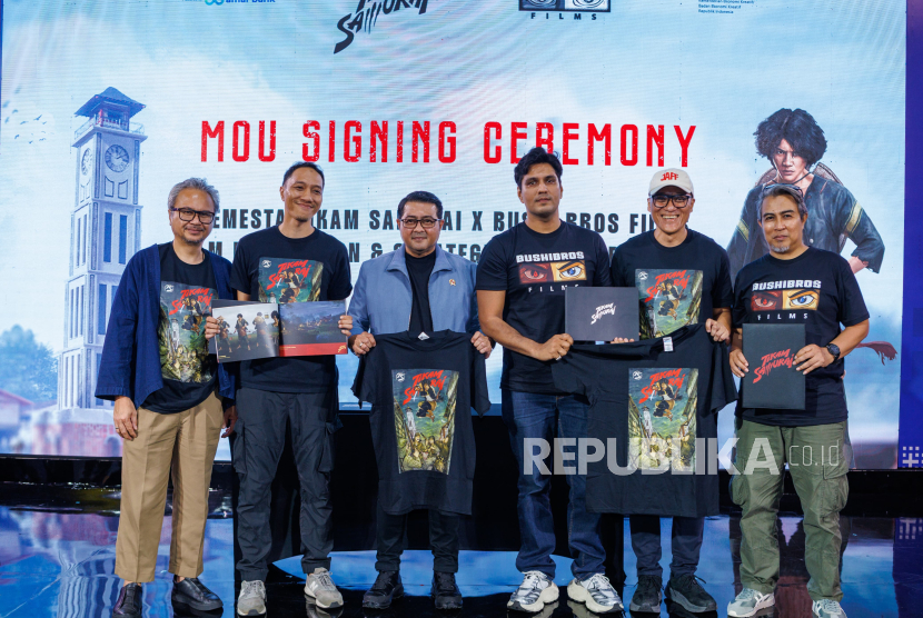Menekraf Saksikan Penandatanganan MoU Produksi Film Layar Lebar 'Tikam Samurai' pada JAFF Market