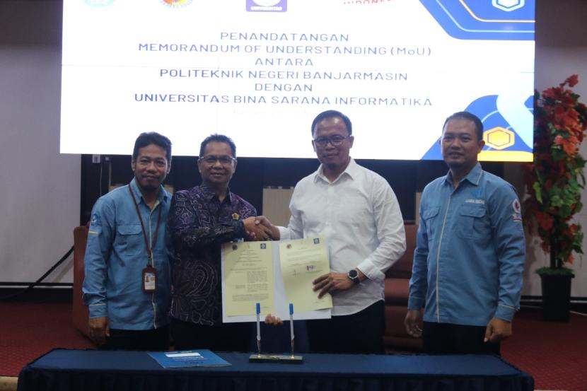 Penandatanganan Nota Kesepahaman antara Universitas BSI (Bina Sarana Informatika) dengan Politeknik Negeri Banjarmasin.