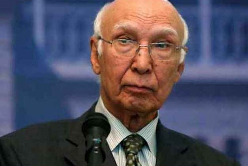 Penasehat Perdana Menteri Pakistan Urusan Keamanan Nasional dan Luar Negeri Sartaj Aziz 