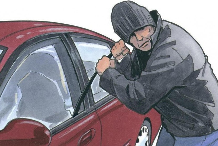 Pencurian mobil (ilustrasi).