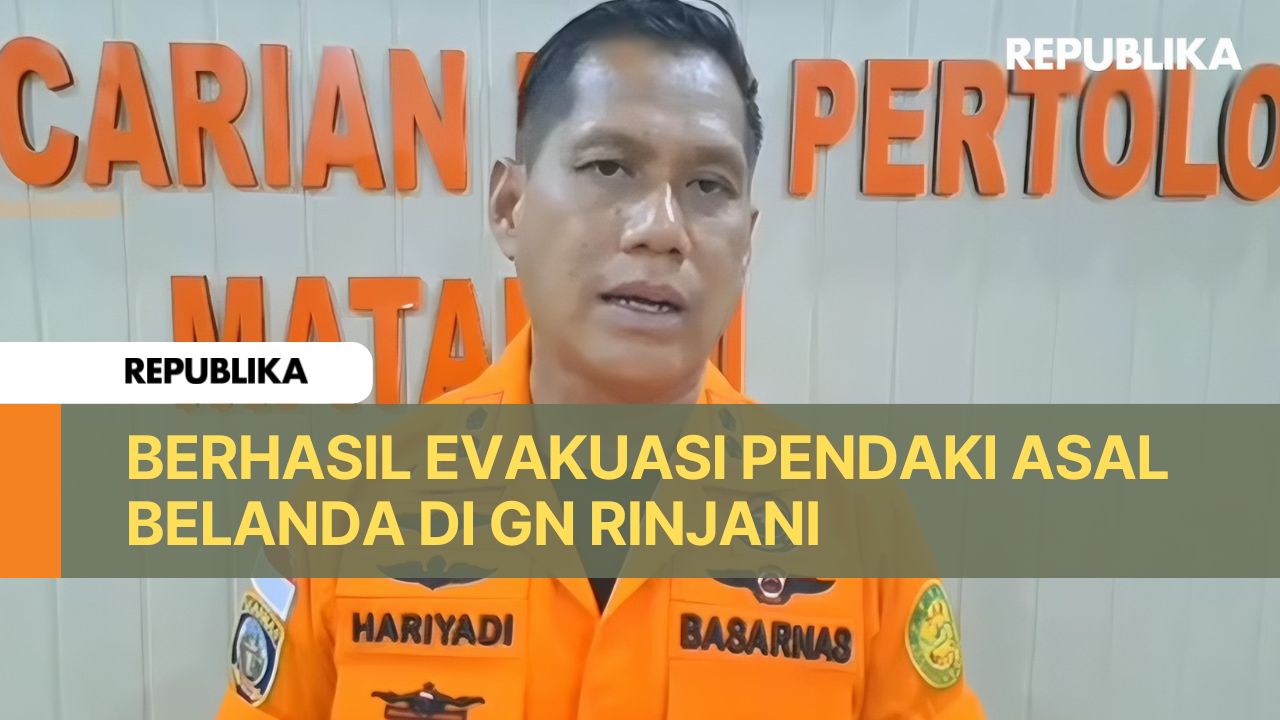 Pendaki Asal Belanda Terjatuh di Jalur Gunung Rinjani, Evakuasi Dilakukan via Udara
