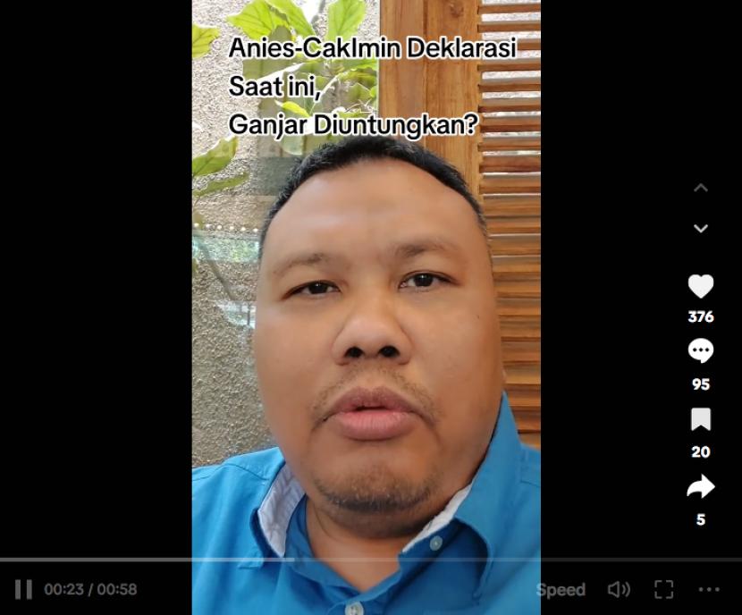 Pendiri KedaiKopi Hendri Satrio mengaku bukan dirinya yang disebut sebagai Hensat juru bicara AMIN.