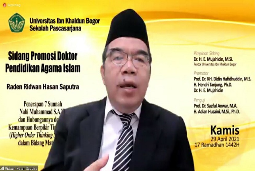 Pendiri KPM Raden Ridwan Hasan Saputra raih dokter dengan predikat Cum Laude