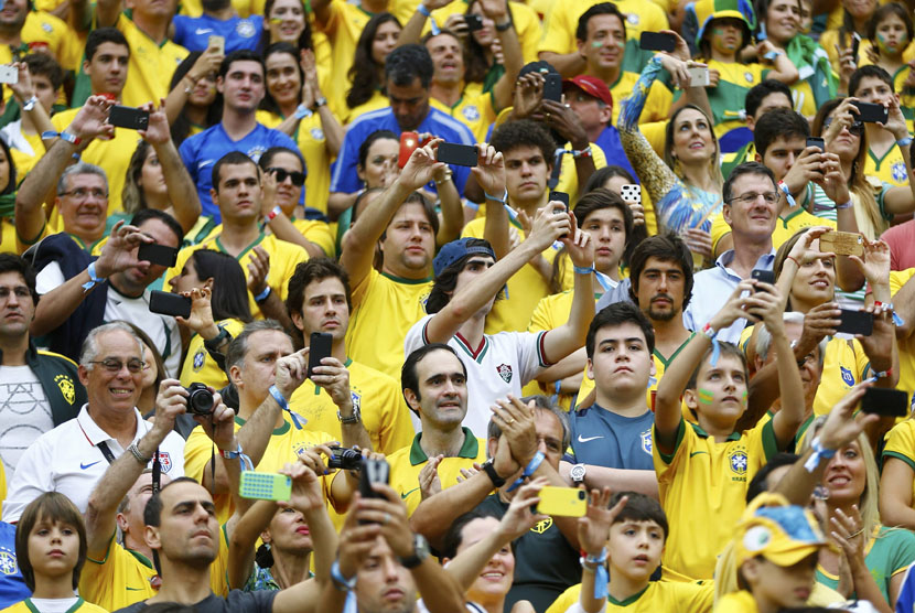 Pendukung Timnas Brasil.