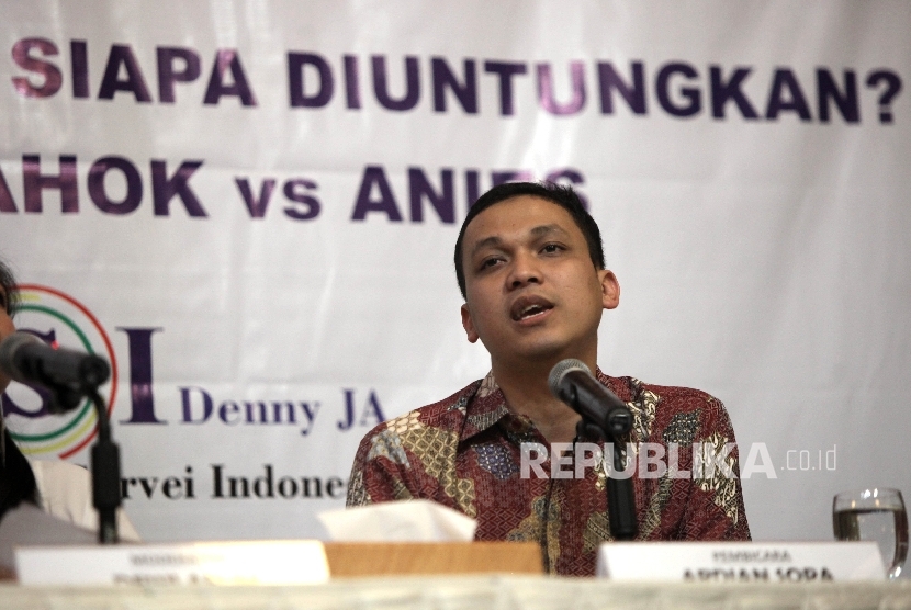 Peneliti Lingkaran Survei Indonesia (LSI) Ardian Sopa