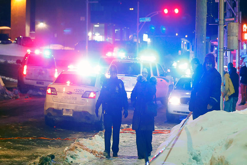  Penembakan masjid di Quebec, Senin (30/1).