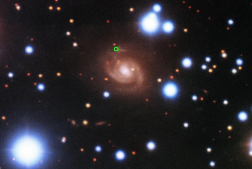 Pengamatan ledakan FRB 180916.J0158+65 dari Gemini North telescope.