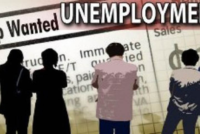 Pengangguran di AS (ilustrasi)