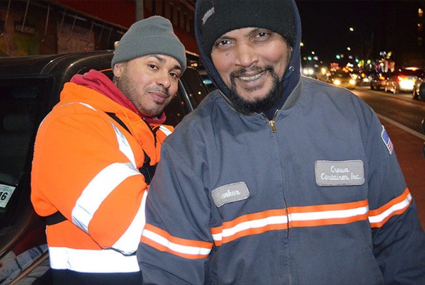 Pengangkut sampah di New York