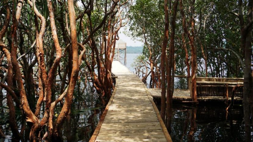 Pengelola Danau Laet Sanggau Tarapkan Protokol Kesehatan.