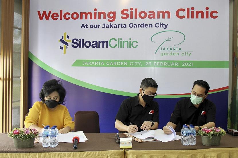 Pengembang Jakarta Garden City (JGC), PT Mitra Sindo Sukses, menjalin kerja sama dengan PT Siloam Medika Cemerlang, untuk mengoperasikan Siloam Clinic di JGC.