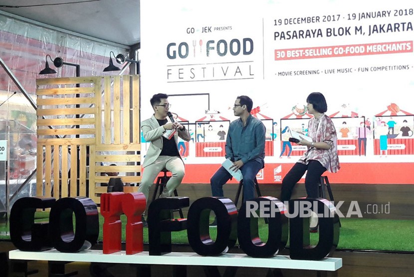 Pengenalan GO-FOOD FESTIVAL yang diadakan di Mal Pasaraya Blok M sejak 19 Desember 2017 hingga 19 Januari 2017, Selasa (9/1).