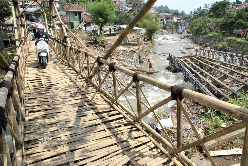 Jembatan darurat. ilustrasi