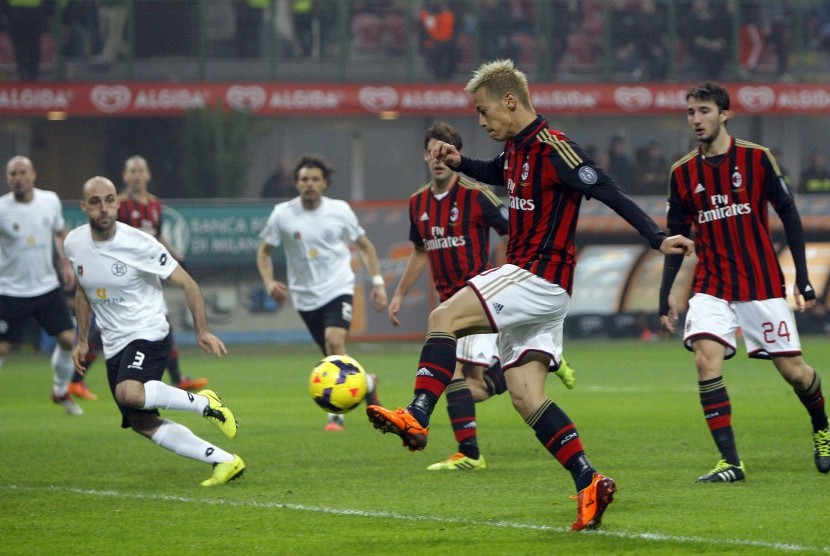 Penggawa AC Milan, Keisuke Honda.