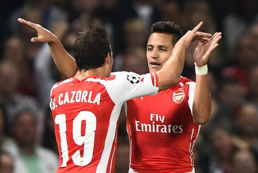 Penggawa Arsenal, Alexis Sanchez.