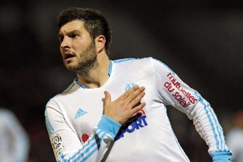 Penggawa Olympique Marseille, Andre-Pierre Gignac.