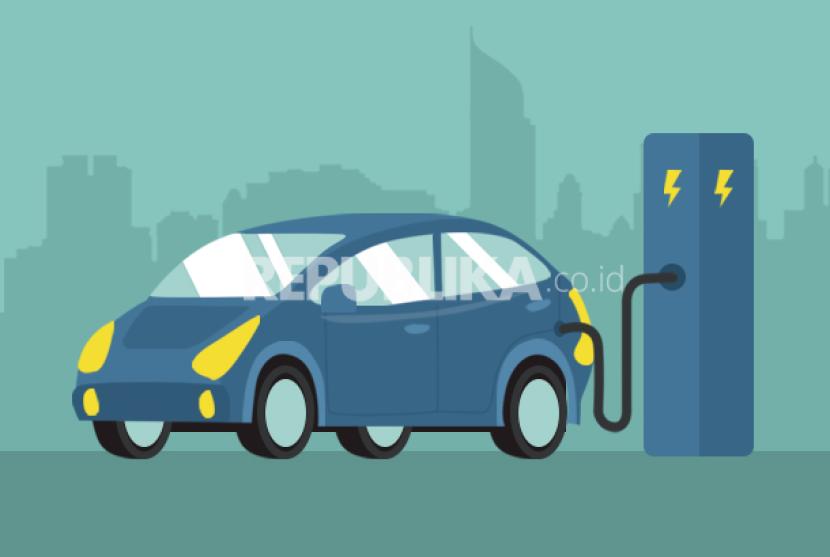 Penggunaan kendaraan listrik. (ilustrasi)