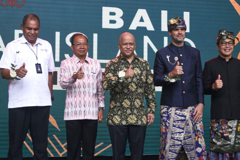 Pengukuhan Bali Fab Island atau Pulau Fabrikasi Digital di Jimbaran Hub, Jimbaran, Kabupaten Badung, Senin (17/10/2022).
