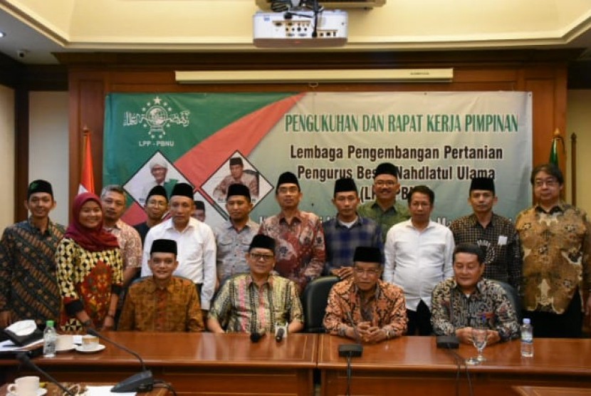 Pengukuhan dan Rapat Kerja Pimpinan (Rakerpim) Lembaga Pengembangan Pertanian Pengurus Besar Nahdlatul Ulama (LPP-PBNU) dilaksanakan di Gedung PBNU, Jakarta, Rabu, (20/02)