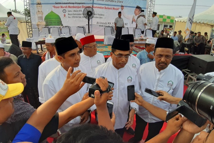 pengukuhan MCM Sumut yang diketuai Safrizal di Masjid Baitussalam, Komplek Granit Indah Residence, Kecamatan STM Hilir, Deli Serdang, Sumut, Sabtu (2/3/2019).