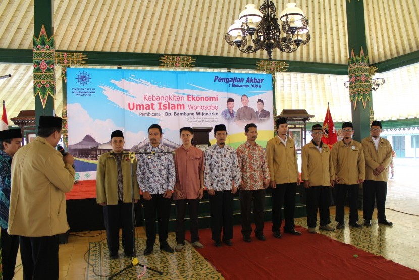 Pengukuhan pengurus Jaringan Saudagar Muhammadiyah Wonosobo. 