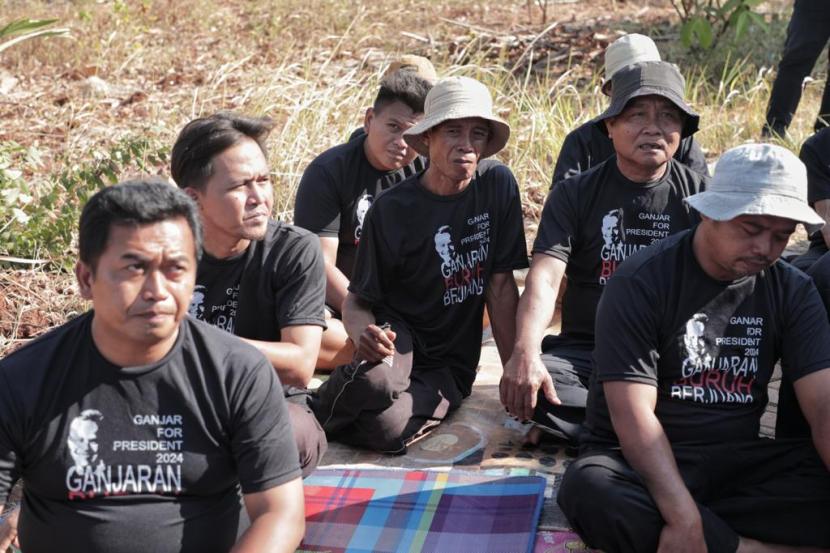 Pengukuhan struktur pemenangan di Kawasan Perkebunan Tebu Kampung Pasir Muncang, Kabupaten Subang, Jawa Barat. 