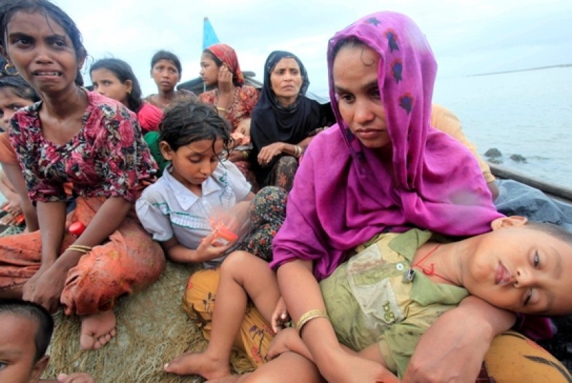 Pengungsi Muslim Rohingya.