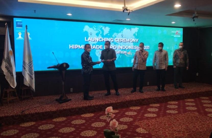 Pengurus BPP Hipmi bersama BPD Hipmi Jaya menggelar seremoni peluncurkan Hipmi TEI 2021 edisi digita, Selasa (19/10) di Jakarta.