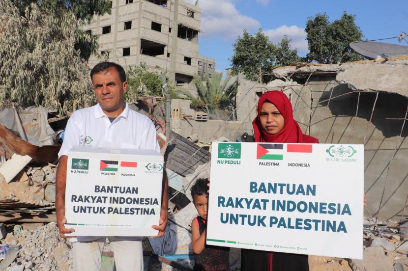 Pengurus Pusat (PP) NU Care LAZISNU kembali menyalurkan bantuan untuk warga Palestina.