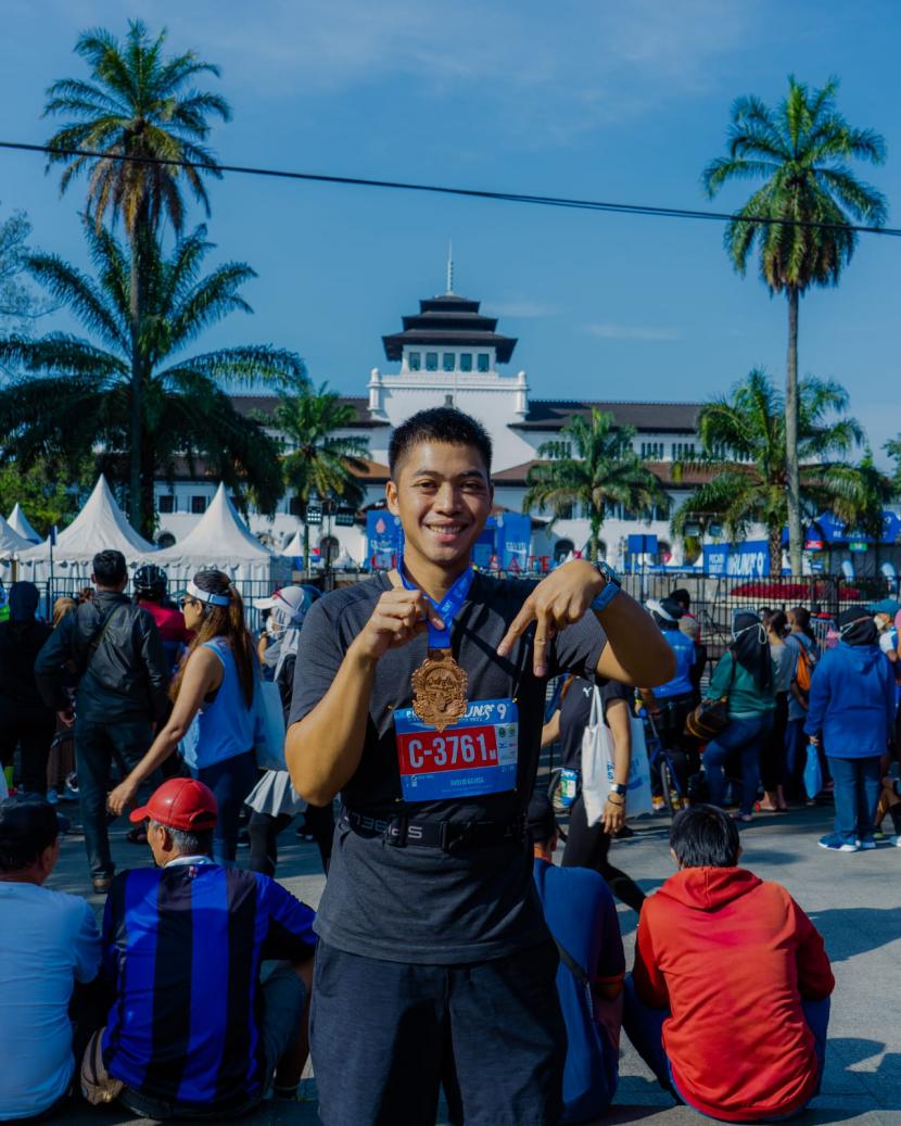 Pengusaha muda Rasyid Rajasa, yang ikut menjadi peserta pada kelas Half Marathon 21,1 KM, sangat mengapresiasi ajang lari Pocari Sweat Run 2022.