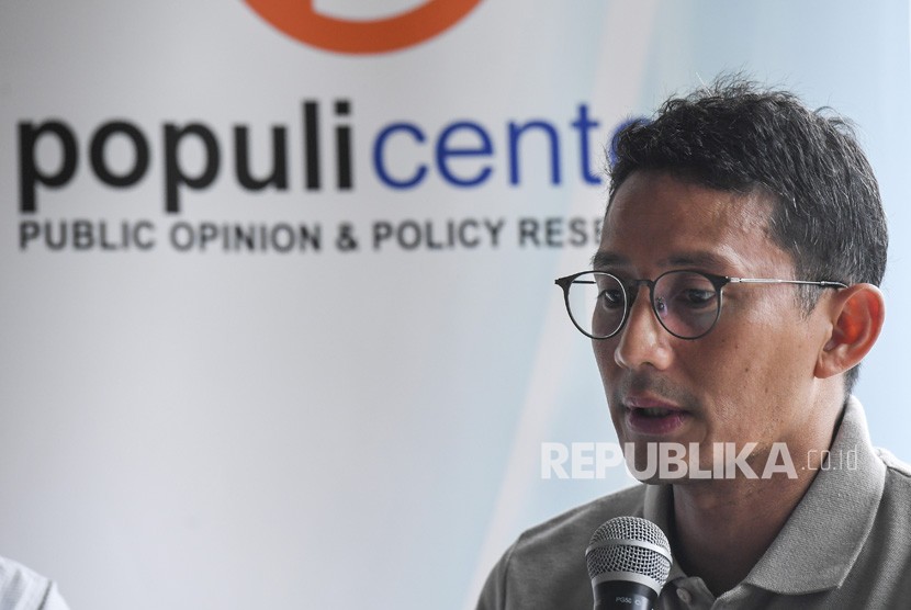 Pengusaha Sandiaga Salahuddin Uno menyoroti minimnya akses permodalan bagi UMKM.