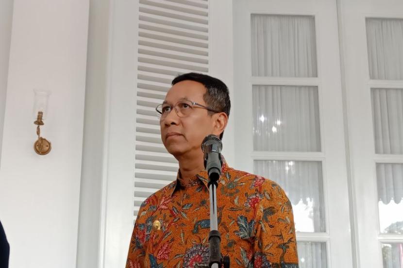 Penjabat (Pj) Gubernur DKI Jakarta Heru Budi Hartono di Balai Kota DKI, Jakarta Pusat, Selasa (12/9/2023).