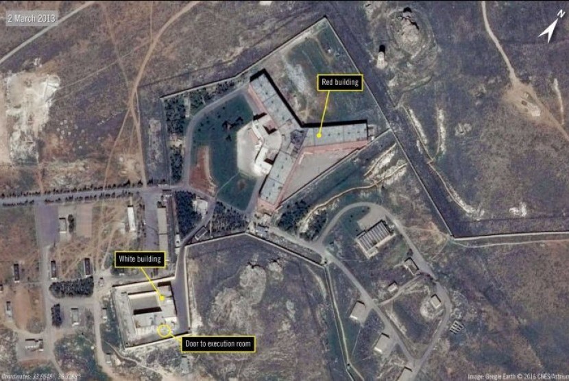 Penjara Saydnaya di Suriah.