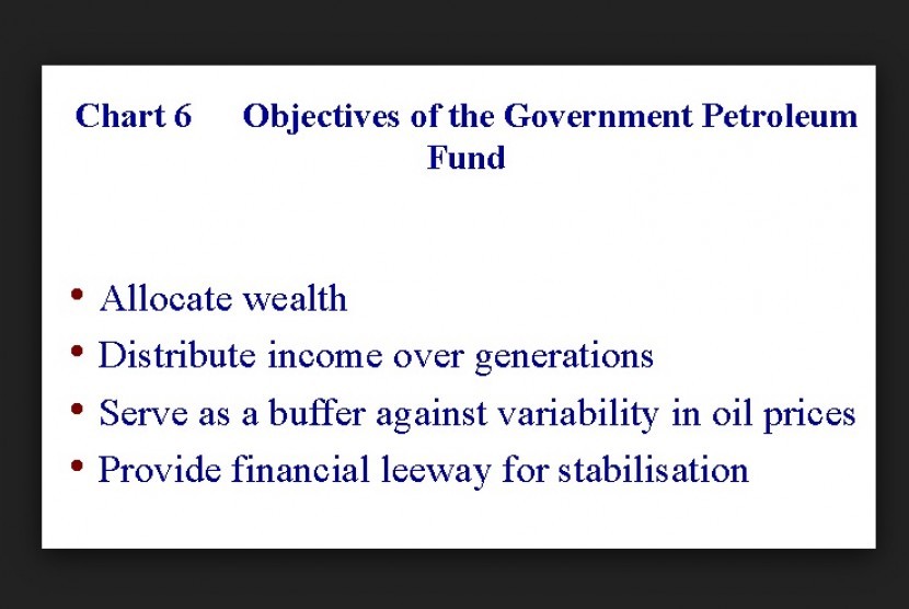 Penjelasan mengenai Petroleum Fund di Norwegia (ilustrasi)